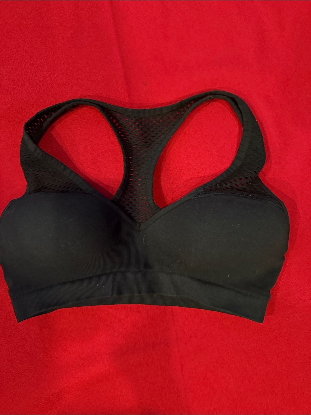 Pink from Victoria secrets Black Mesh-Back Sports Bra - Women Intimates